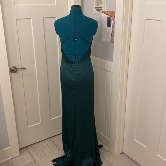 BRAND NEW Cinderella Divine Maxi Dress in a dark emerald green color. - Picture 4 of 6